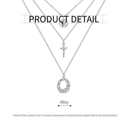 Retro Elegant Necklace Multi-layer Metal Chain Necklace Stacked Clavicle Chain