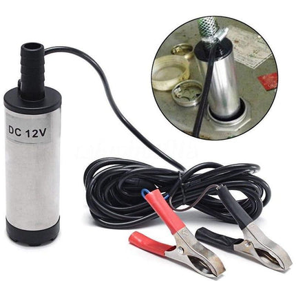 DC12V Aluminium Diesel Fuel Pump Submersible Transfer Vessel Water Oil Car Auto - Aimall