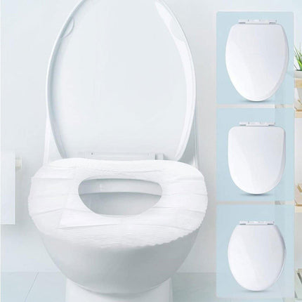 10PCS Disposable Water Soluble Toilet Seat Cover Travel Hygiene Paper Mat