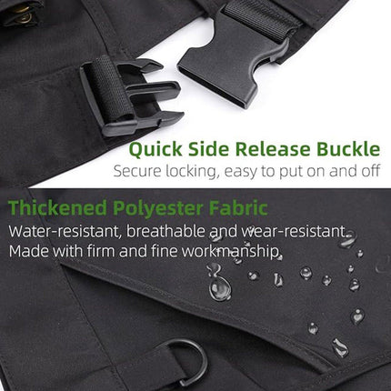 Gardening Apron Half-length Waist Bag Tool Work Clothes Adjustable Short Apron