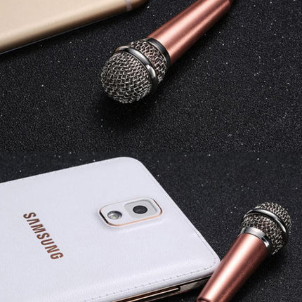 Mini Microphone Portable Vocal Instrument Mic for Mobile Phone Laptop Notebook - Aimall