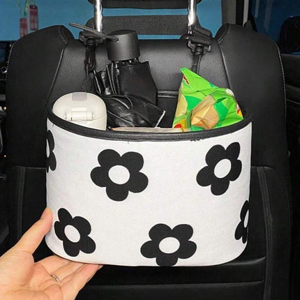 Car Seatback Trash Can Multifunctional Hanging Storage Box Clutter Organisation