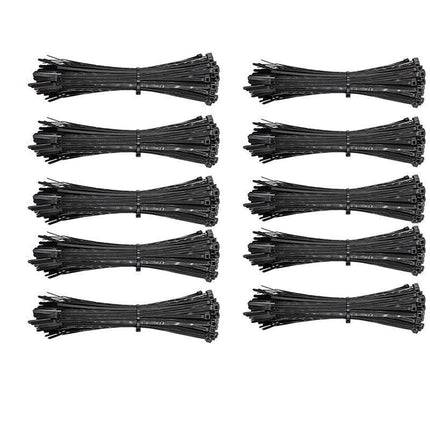100-1000X Cable Ties Zip Ties Nylon UV Stabilised Plastic Electrical Bulk Wire Tie - Aimall