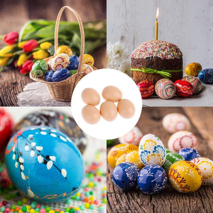 Plastic Painting Eggs DIY Toy Fake Eggs Colourful Drawing Craft Durable Egg