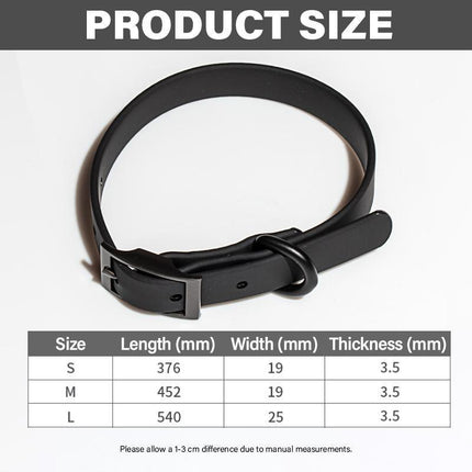 PVC Dog Collar Working Dog Kennels Waterproof Soft Adjustable for Pets S Size - Aimall