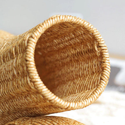 Imitation Rattan Woven Vase Decorative Flower Vase Arrangement for Home Decor