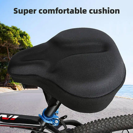 Soft Silicone Bicycle Seat Cover Comfortable Mountain Bike Cushion Thickened
