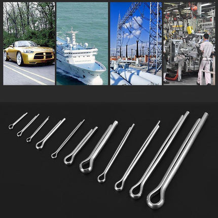 150PCS box 15 Kinds Stainless Steel Split Cotter Pins Assortment Kit Tools cherr - Aimall