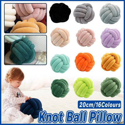 Three-Strand Braided Round Pillow Sofa Cushion Decorative Pillow for Living Room