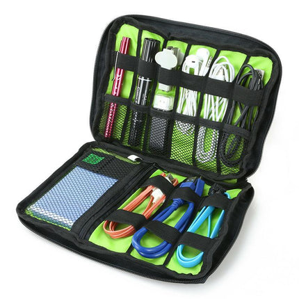 Electronic Accessories Storage USB Cable Organizer Bag Case Drive Travel Insert - Aimall
