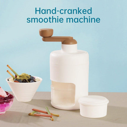 Hand Crank Ice Crusher Machine Shaver for Smoothies Slushies Milkshakes Desserts