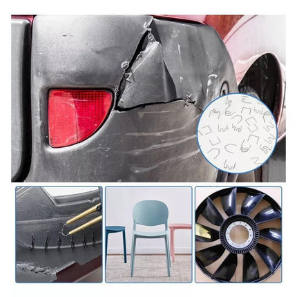 1200PCS Steel Hot Stapler Staples Repair Tools Kit For Plastic Welder Car Bumper - Aimall