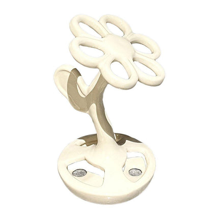 6 Slots Ceramic Toothbrush Holder Flower Shaped Makeup Brush Bathroom Shelf