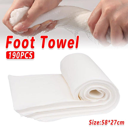 190pcs Disposable Foot Towels for Spa Massage Foot Wash Hotel Foot Rub Towels