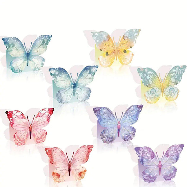 24pcs Tea Party Flower Decoration Snack Box 3D Butterfly Birthday Wedding Box
