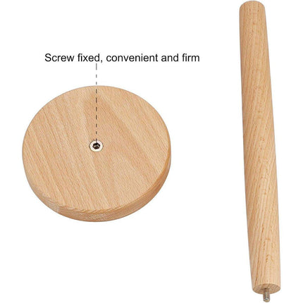 Beech Wood Vertical Paper Roll Holder Creative Kitchen Tissue Rack Storage Stand