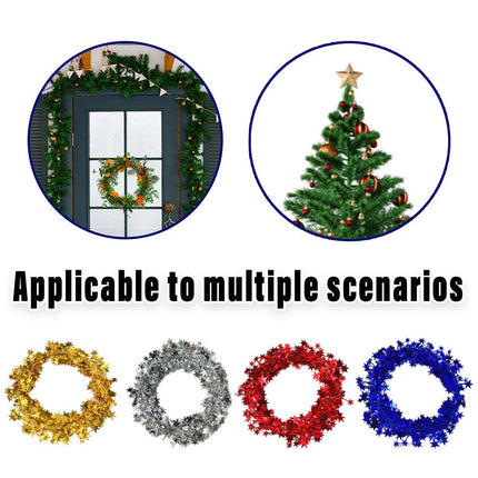10pcs Christmas Wreath Decorations Festive Holiday Door Hanging Ornament Set