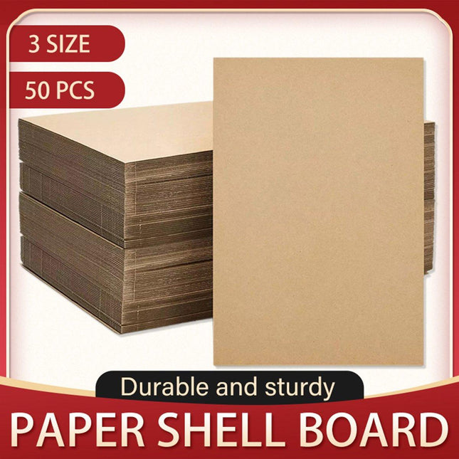 50pcs Corrugated Cardboard Sheets Express Carton Spacer Gasket Packing Material