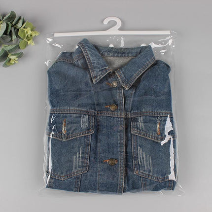 Hanging Storage Bag Large Hook Clear Bag Hanging 100PCS 17CM x 22CM - Aimall