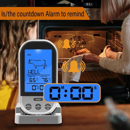 BBQ Food Meat Thermometer Tool Digital Wireless Oven Probe Grill Kitchen Cooking - Aimall
