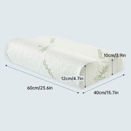 1/2PCS Memory Foam Neck Pillow Wavy Contour Slow Rebound Pillow