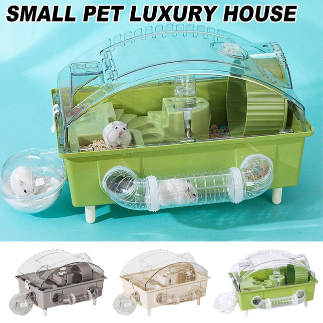 Acrylic Hamster Large Cage Luxury Villa House Playing House for Small Animals