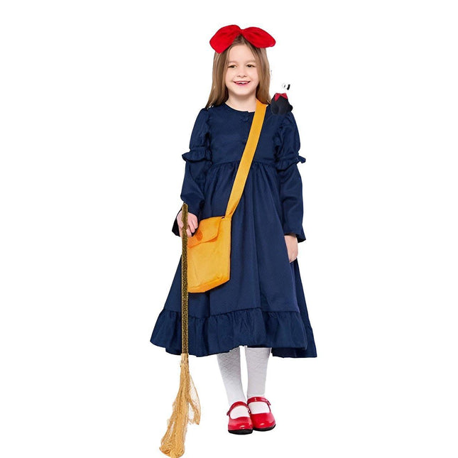 Parent-Child Anime Cosplay Costume Adult Secondary Cosplay Little Witch Witch Kiki Halloween Costume