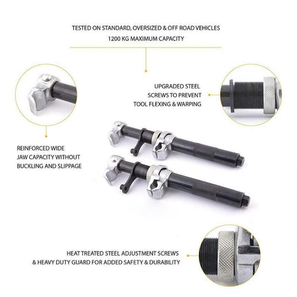 Heavy Duty Coil Spring Compressor Suspension Spring Clamp With Safety Bracket - Aimall