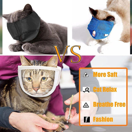 Breathable Kitten Headgear Clear Pet Mask Dog Anti Bite Scratch Protective Gear