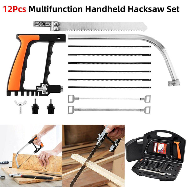 12PCS Mini Hand Saw Multifunction Tool Set for Wood Tile and Plastic Cutting