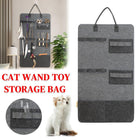 Large Capacity Cat Stick Cat Toy Storage Bag Hanging Felt Pet Supplies Organizer