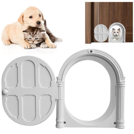 Controllable Cat Dog Door Flap for Pet House Adjustable Entry Exit Pet Door