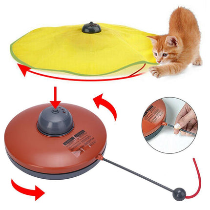 Interactive Cat Toy Electronic Kitten Teaser Moving Mouse Fabric Puzzle Game - Aimall
