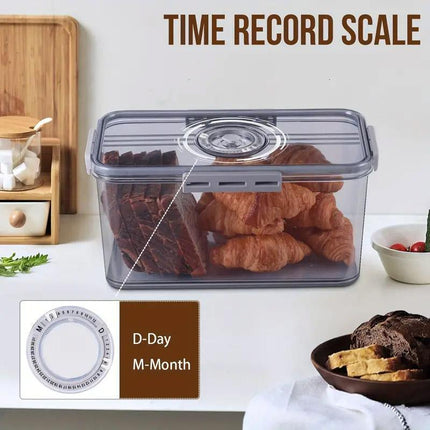 Large Refrigerator Fresh Keeping Box Sealed Kitchen Storage Transparent Box