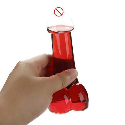 4Pcs Penis Shaped Wine Glass Cup Whiskey Glasses Drinking Cocktail Party Bar - Aimall