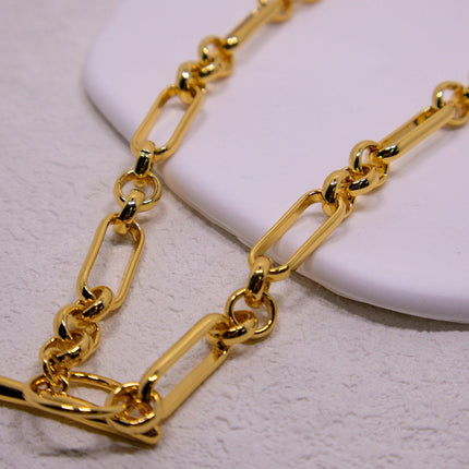 Chain Vintage OT Clasp Necklace Elegant Jewelry for Women Fashion Necklace