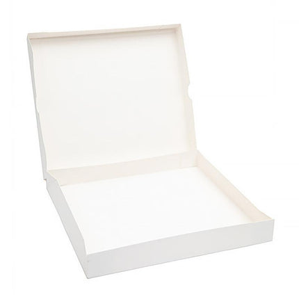 Premium Shirt Packaging Boxes 350g White Cardboard 2Sizes Easy Storage Flat Pack