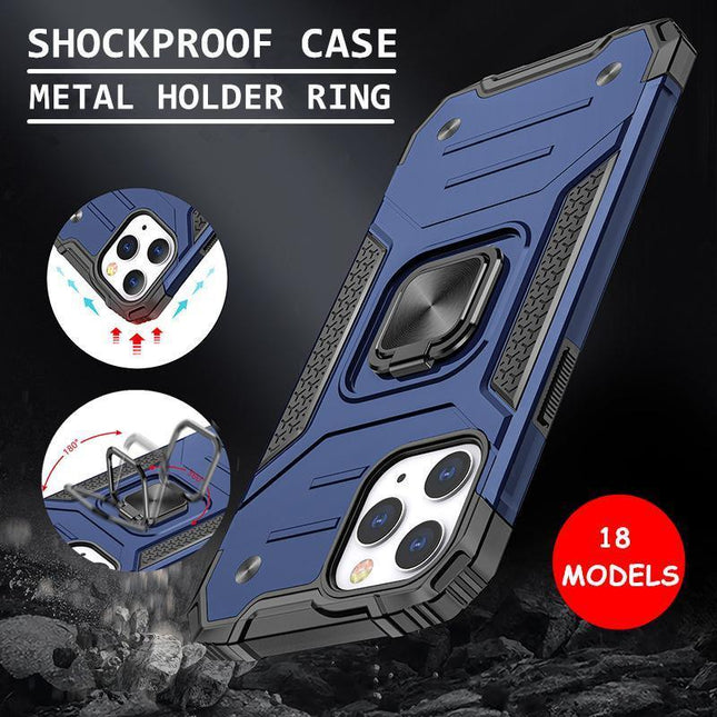 Blue Case For iPhone 13 12 11 Pro Max XR X XS 7 8 PLUS Shockproof Rugged Cover - Aimall