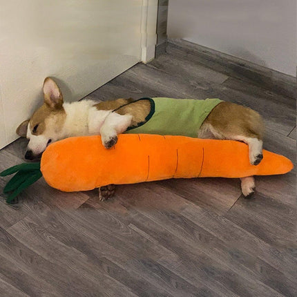 Plush Radish Toy for Pets Bite Doll Fruit Vegetable Cute Pillow Pets Education