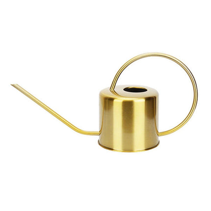 Large Capacity Metal Watering Kettle Retro Garden Spray Pot with Long Spout