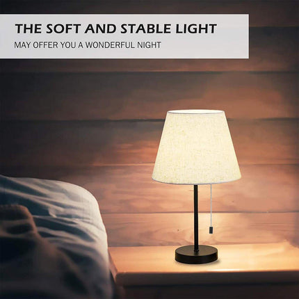 Modern Simple Zip Table Lamp Bedside Lamp for Hotel Bedroom Study Reading Light