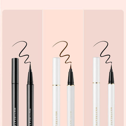Slim Eyeliner Pencil Black Waterproof Smudge Proof Twist Eye Makeup Liner Woman - Aimall