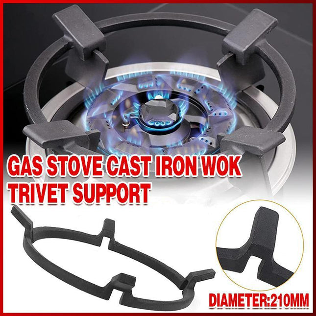 Wok Trivet Universal Gas Stove Cast Iron Wok Trivet Support Ring Cooktop Range A - Aimall
