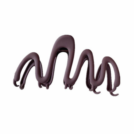 Wave Shark Clip Hair Clip Matte Shark Clip Ponytail Hairpin Crab Simple DIY - Aimall