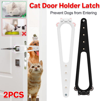 2PCS Pet Door Blocker Room Prevent Dogs From Entering Cat Elastic Cat Free Access Adjustable
