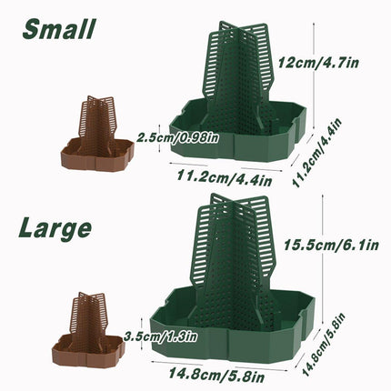 Reptile Anti Escape Feeding Basin Self Catch Feeder for Lizard Snake Pet Care