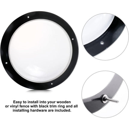 Dog Porthole Window Round Transparent for Fence Pet Peek Look Out Durable Dome - Aimall
