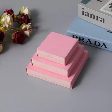 50pcs Coloured Cardboard Covers for Storage Boxes Jewelry Packaging Organizer
