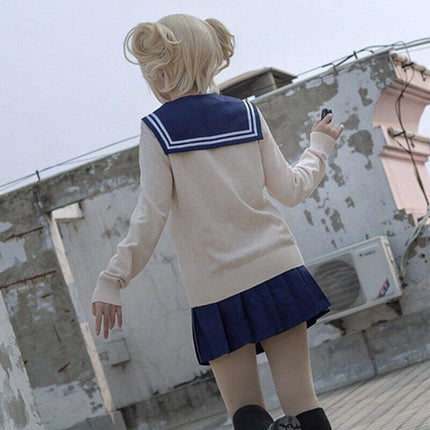 Anime My Boku no Hero Academia Himiko Toga Cosplay Costume JK School Uniform AU
