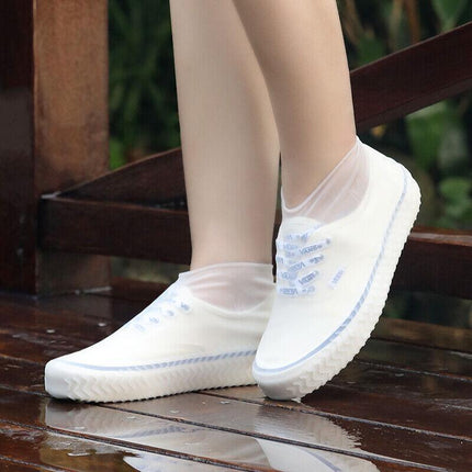 Shoe Cover Waterproof Silicone Non Slip Rain Water RUBBER Foot Boot Overshoe S - Aimall